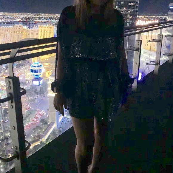 Retrofete Grace Dress – Metallic Turquoise Size S - Picture 14 of 14